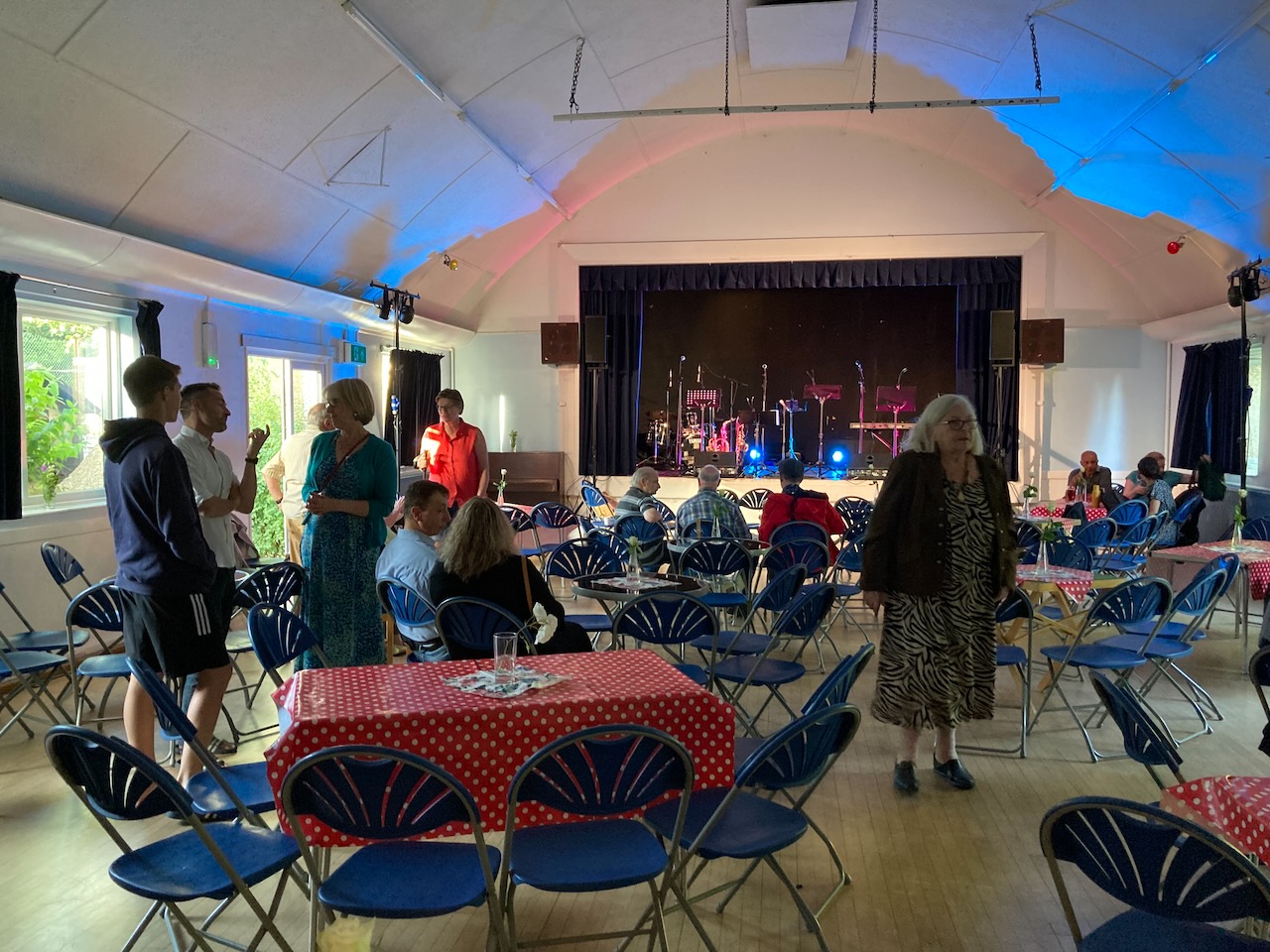 Small hall before a Roots of Jazz event